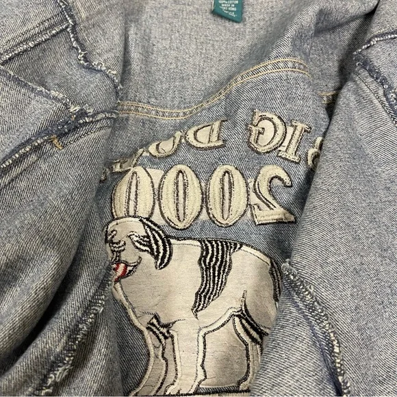 Big Dogs 2000 jean jacket size Large denim - Picture 7 of 11